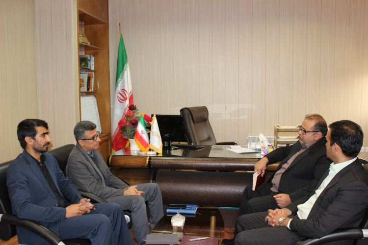 دیدار رئیس موسسه جغرافیا دانشگاه تهران با رئیس دانشگاه علمی کاربردی استان خراسان جنوبی